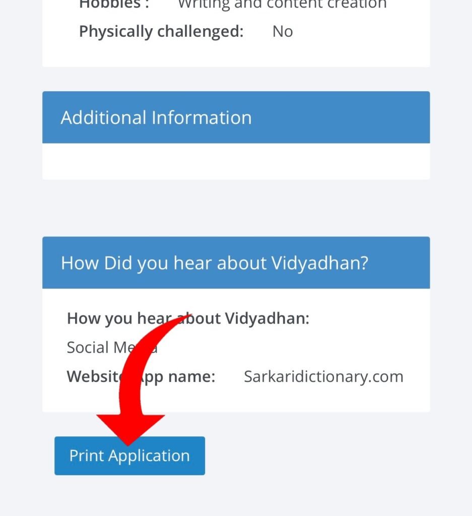Vidyadhan Scholarship 2025